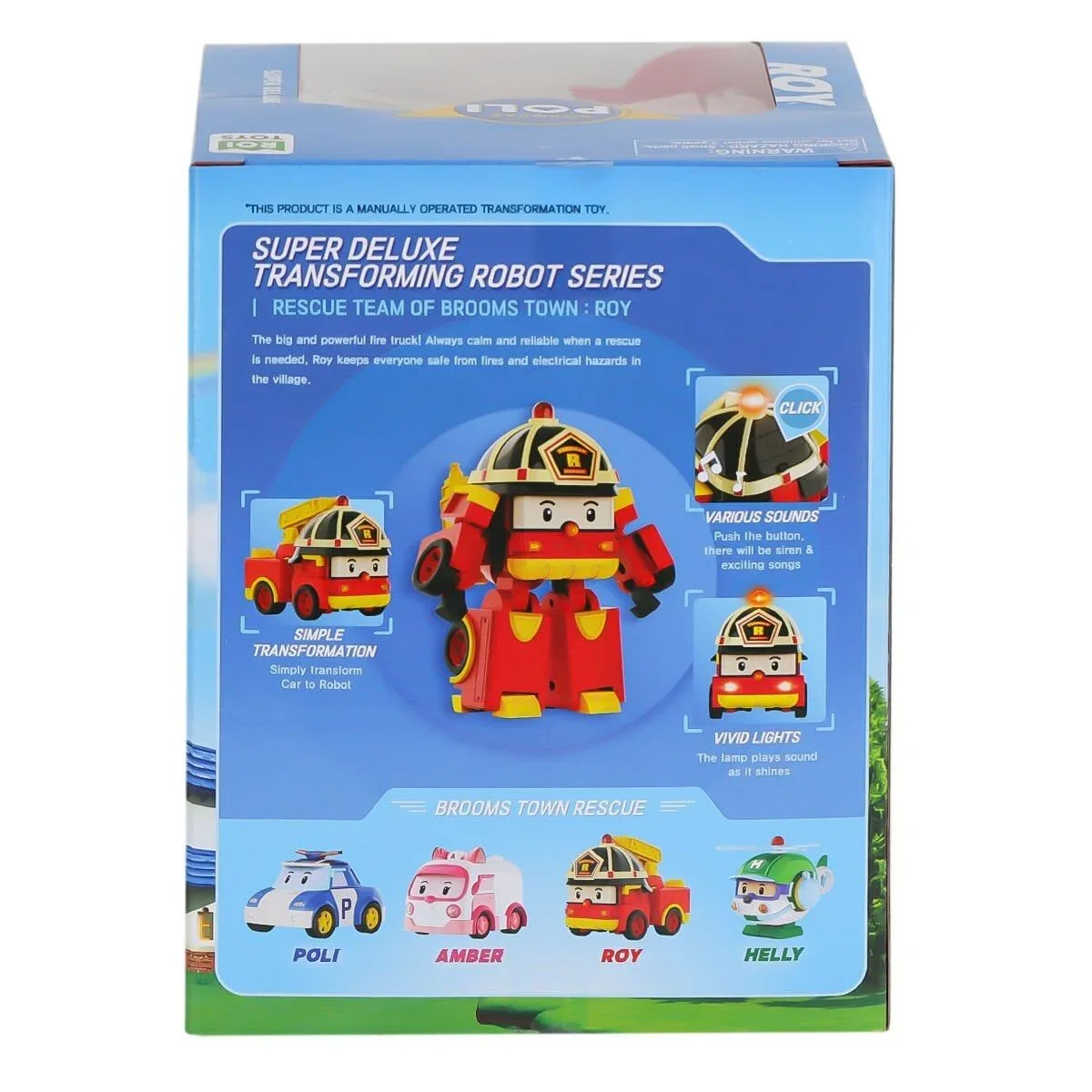 POLI MRT-686 Sesli ve Işıklı Robocar Poli Büyük Transforming Robot Roy -Necotoys görsel 4