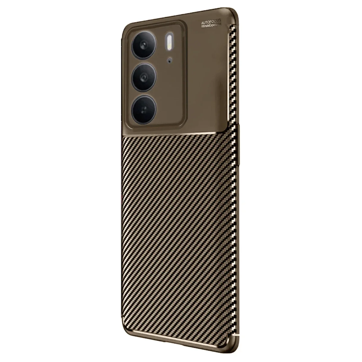 Realme C75 4G Auto Focus Karbon Kapak - Kahverengi görsel 2