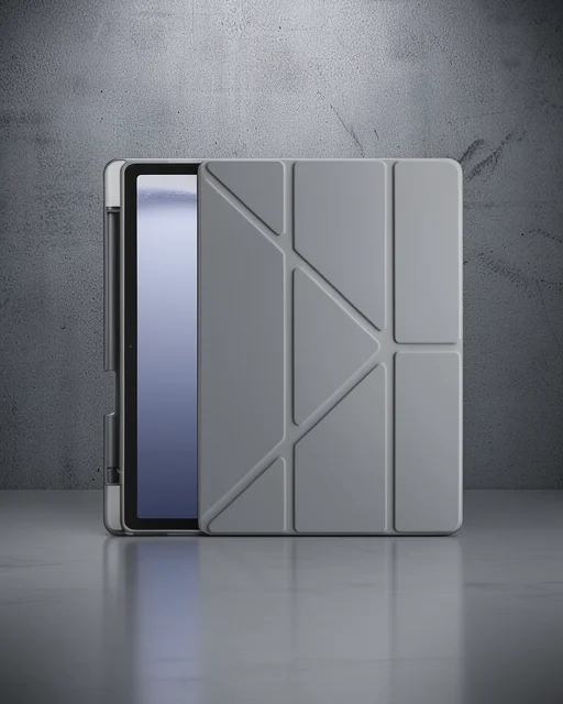 Huawei Honor Pad X9 11.5 Kılıf Kalemlikli Mars Tablet Kılıfı - Koyu Gri