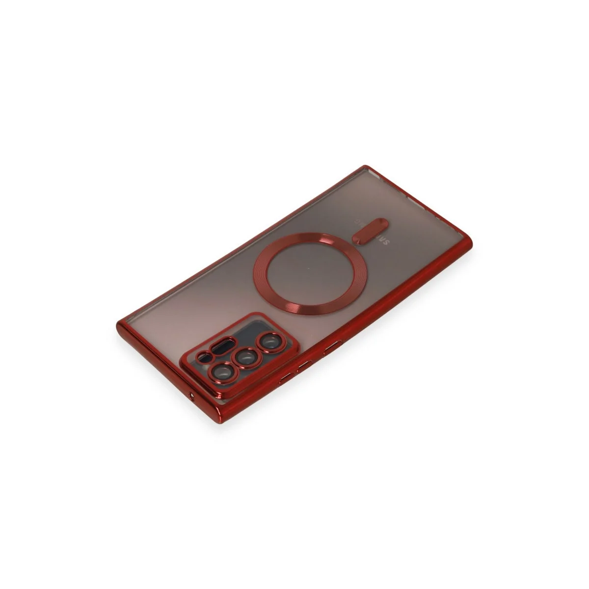 Samsung Galaxy Note 20 Ultra Kılıf Kross Magneticsafe Kapak - Kırmızı görsel 3