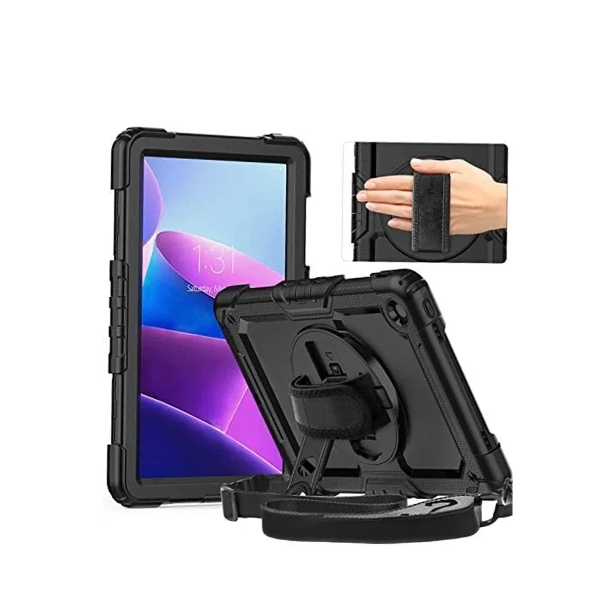 Samsung Galaxy Tab S10 FE Plus 13.1 Kılıf Amazing Tablet Kapak - Siyah
