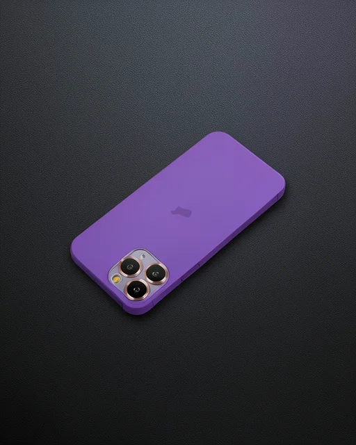 Apple İphone 11 Pro Max Metal Kamera Lens Koruma Cam - Mor