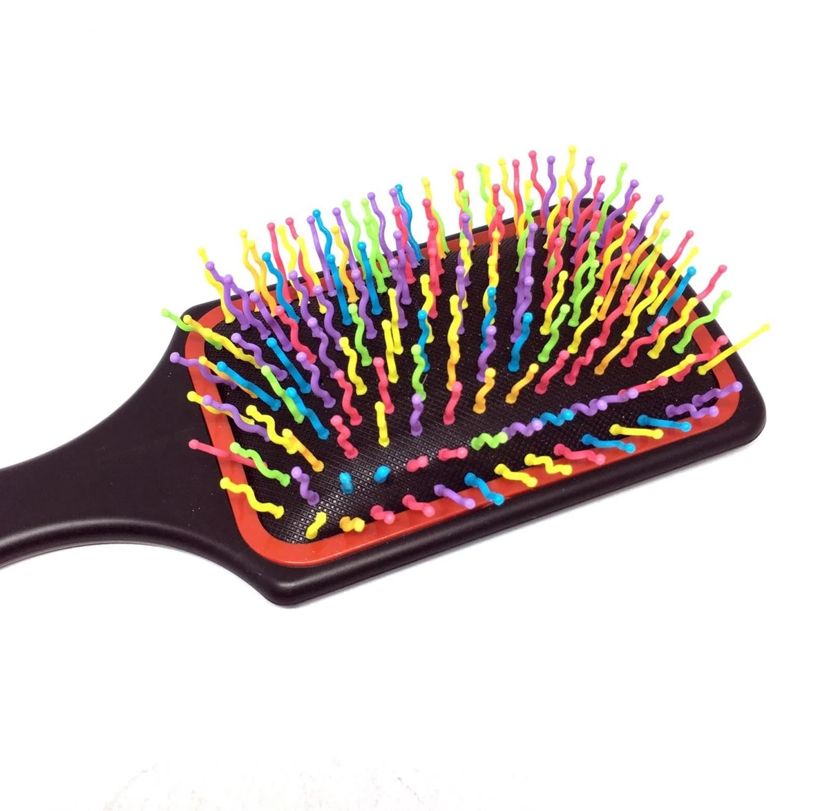 Pratik Renkli Uçlu Plastik Saç Fırçası Tarağı Ergonok Tarak görsel 4