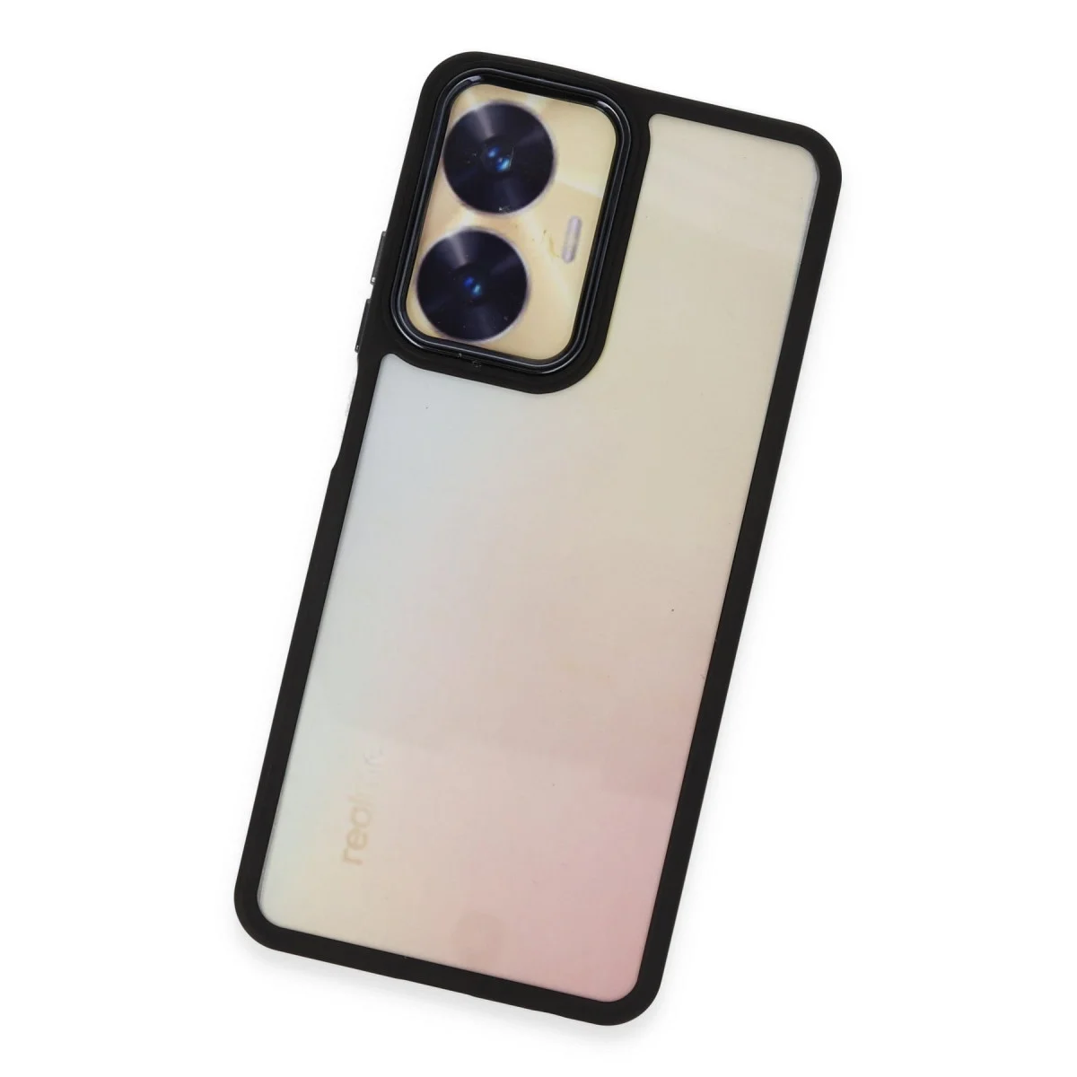 Realme C55 Kılıf Dora Kapak - Siyah görsel 3