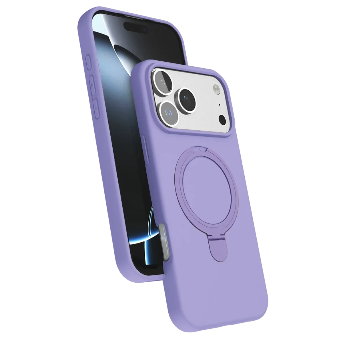 Apple iPhone 17 Pro Regal Magsafe Standlı Kapak - Lila