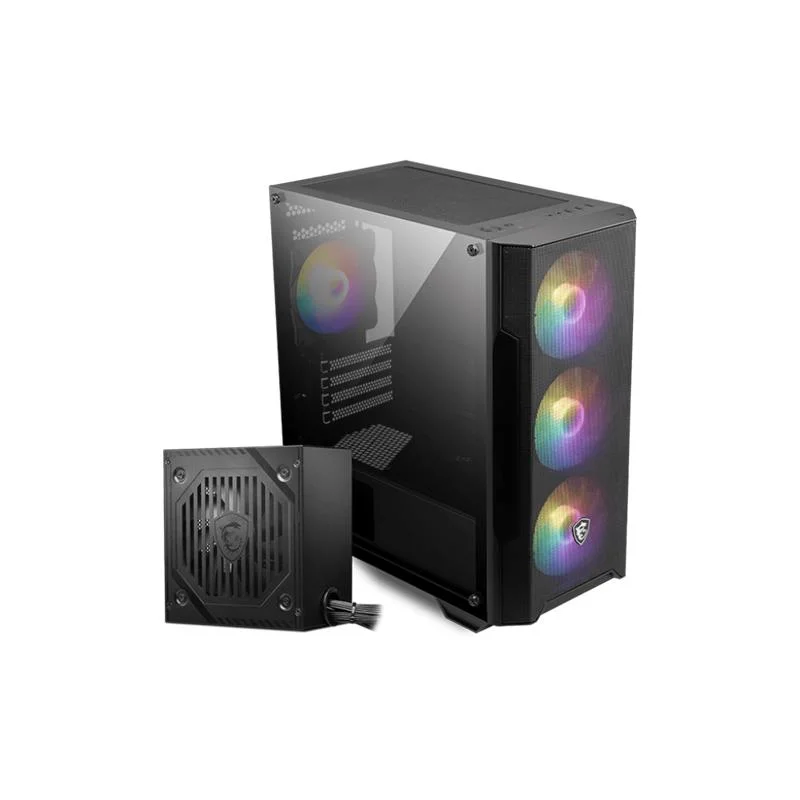 Mag Forge M100A D60 600W 80+ Akrilik Yan Panel 3X120MM 1X120MM Argb Bronze Matx Gamıng Kasa görsel 2