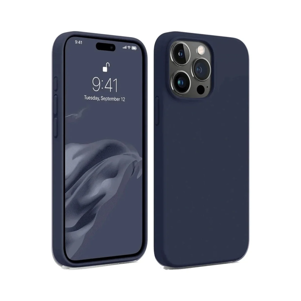 Apple İphone 15 Pro Max Kılıf First Silikon - Lacivert