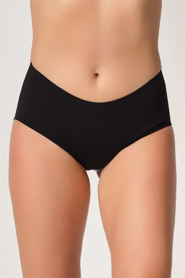 Siyah MI 2702 Lazer Kesim Toparlayıcı Mama Slip Korse