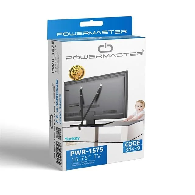 15’’-75’’ Lcd Ve Bebek Güvenlik Kemeri PWR-1575 görsel 4
