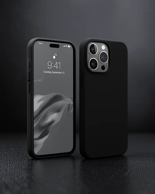 Apple İphone 15 Pro Max Kılıf First Silikon - Siyah