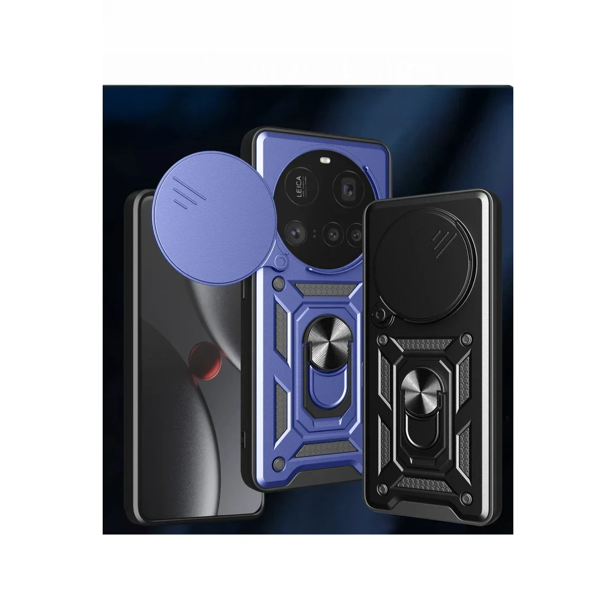 Xiaomi Mi 15 Ultra Kılıf Pars Lens Yüzüklü Silikon - Kırmızı görsel 3