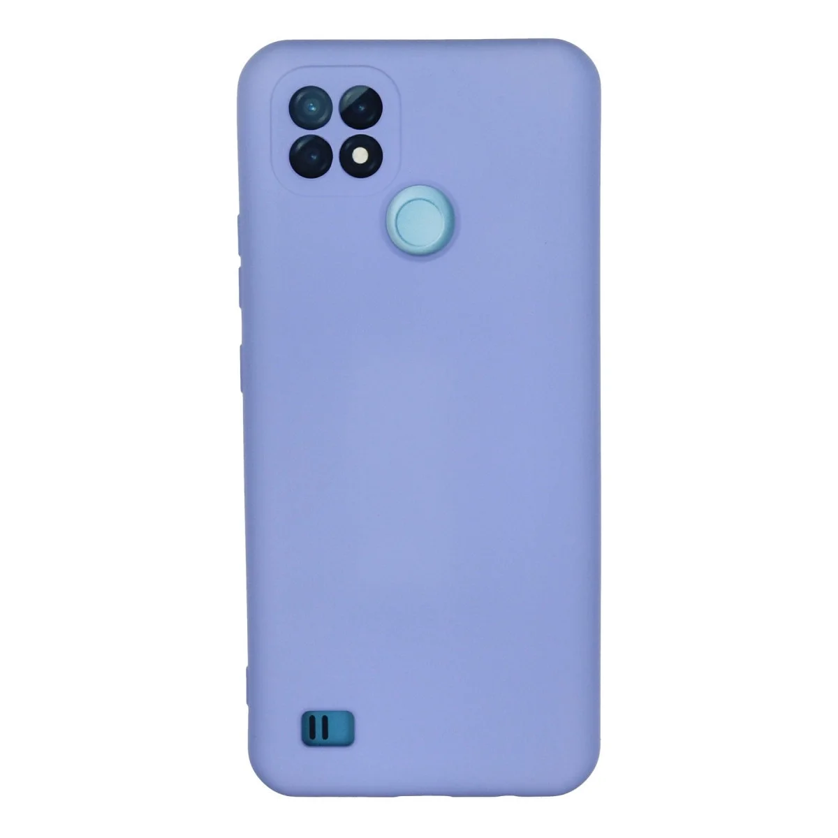 Realme C21 Kılıf Nano İçi Kadife Silikon - Lila görsel 2