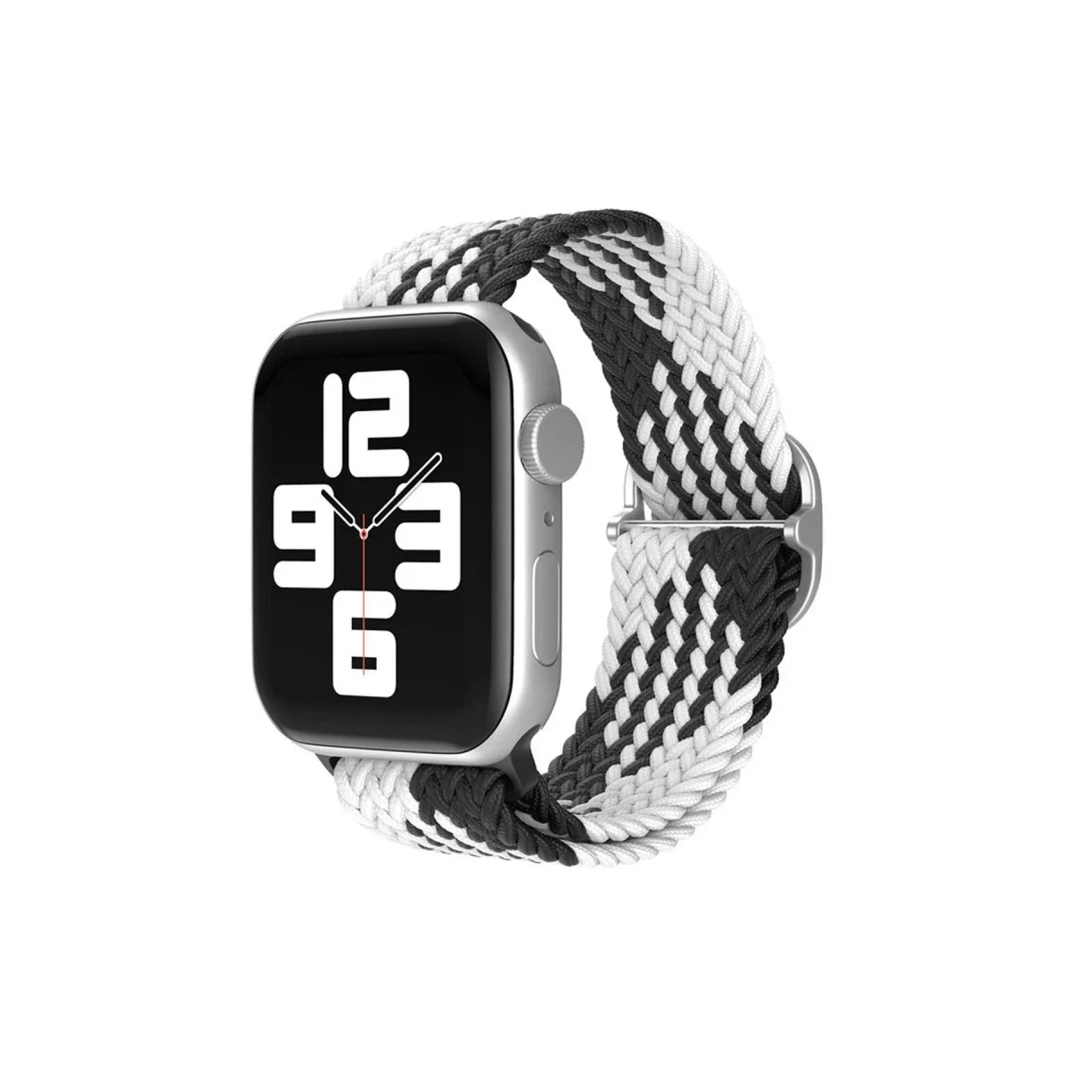 Apple Watch 38mm Star Kordon - Siyah-Beyaz
