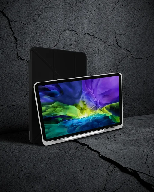 Xiaomi Mi Pad 5 11 Kılıf Kalemlikli Mars Tablet Kılıfı - Siyah