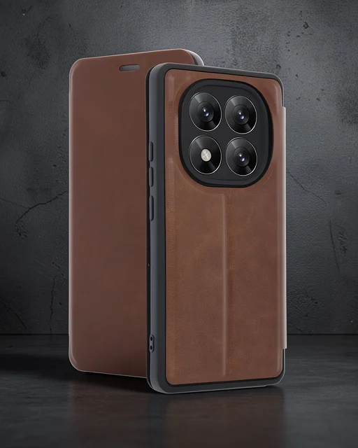 Xiaomi Redmi Note 14 Pro 5g Kılıf Flip Cover - Taba