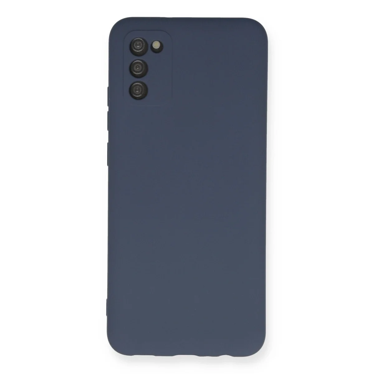 Samsung Galaxy A03s Kılıf Nano İçi Kadife Silikon - Gri