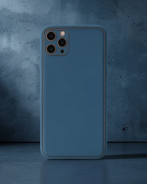 Apple İphone 11 Pro Max Kılıf Coco Deri Silikon Kapak - Mavi