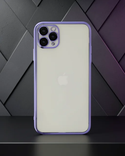 Apple İphone 11 Pro Kılıf Razer Lensli Silikon - Mor