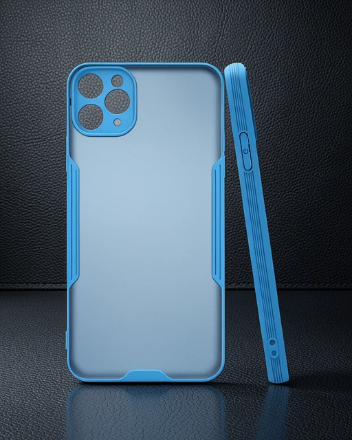 Apple İphone 11 Pro Kılıf Platin Silikon - Mavi