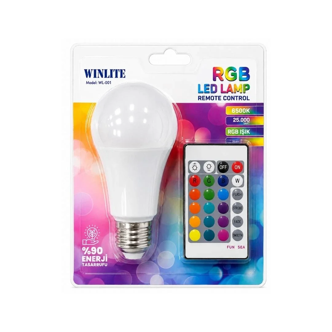 9 W Kumandalı RGB LED Ampul görsel 2