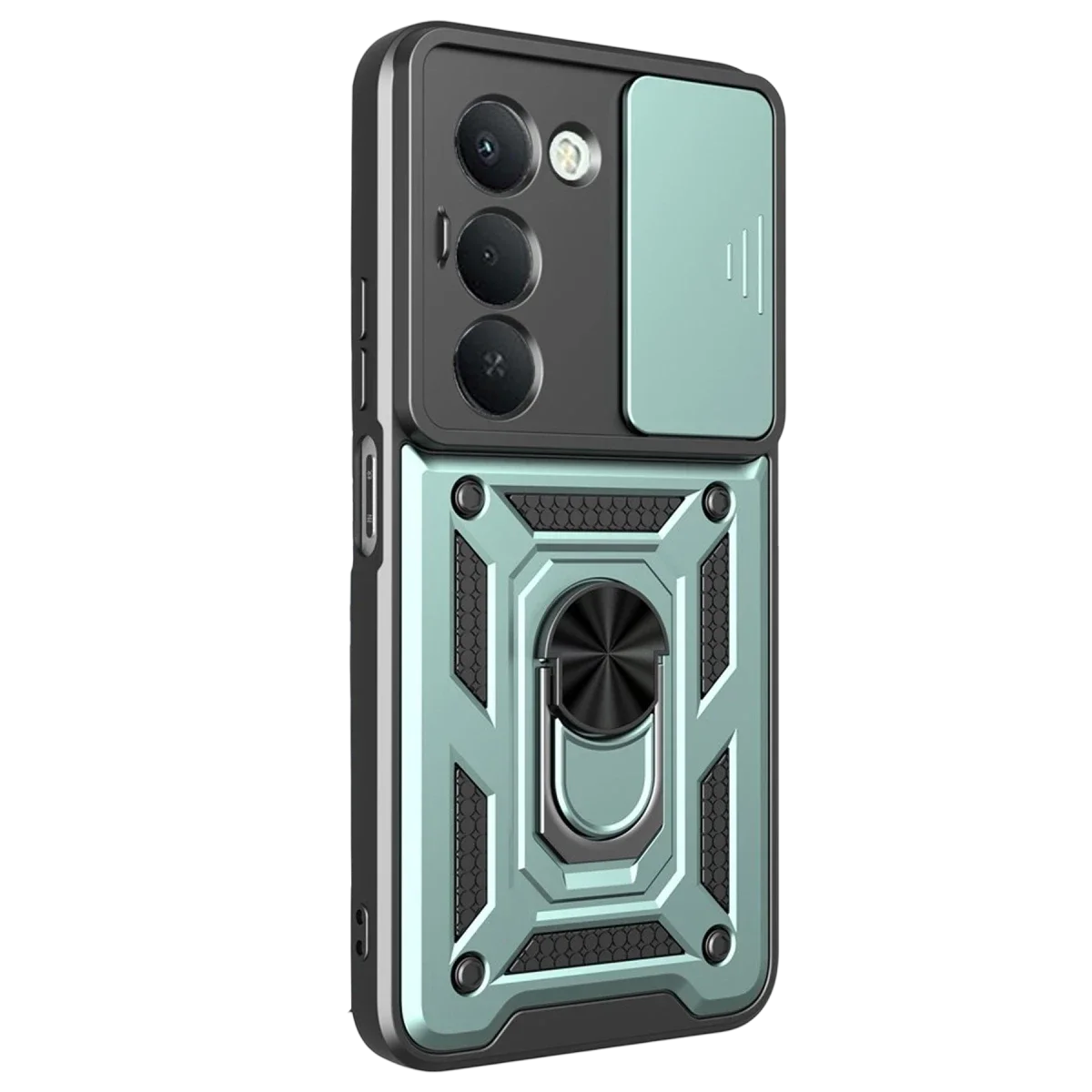 Xiaomi Redmi 15 4G Pars Lens Yüzüklü Silikon - Yeşil görsel 3