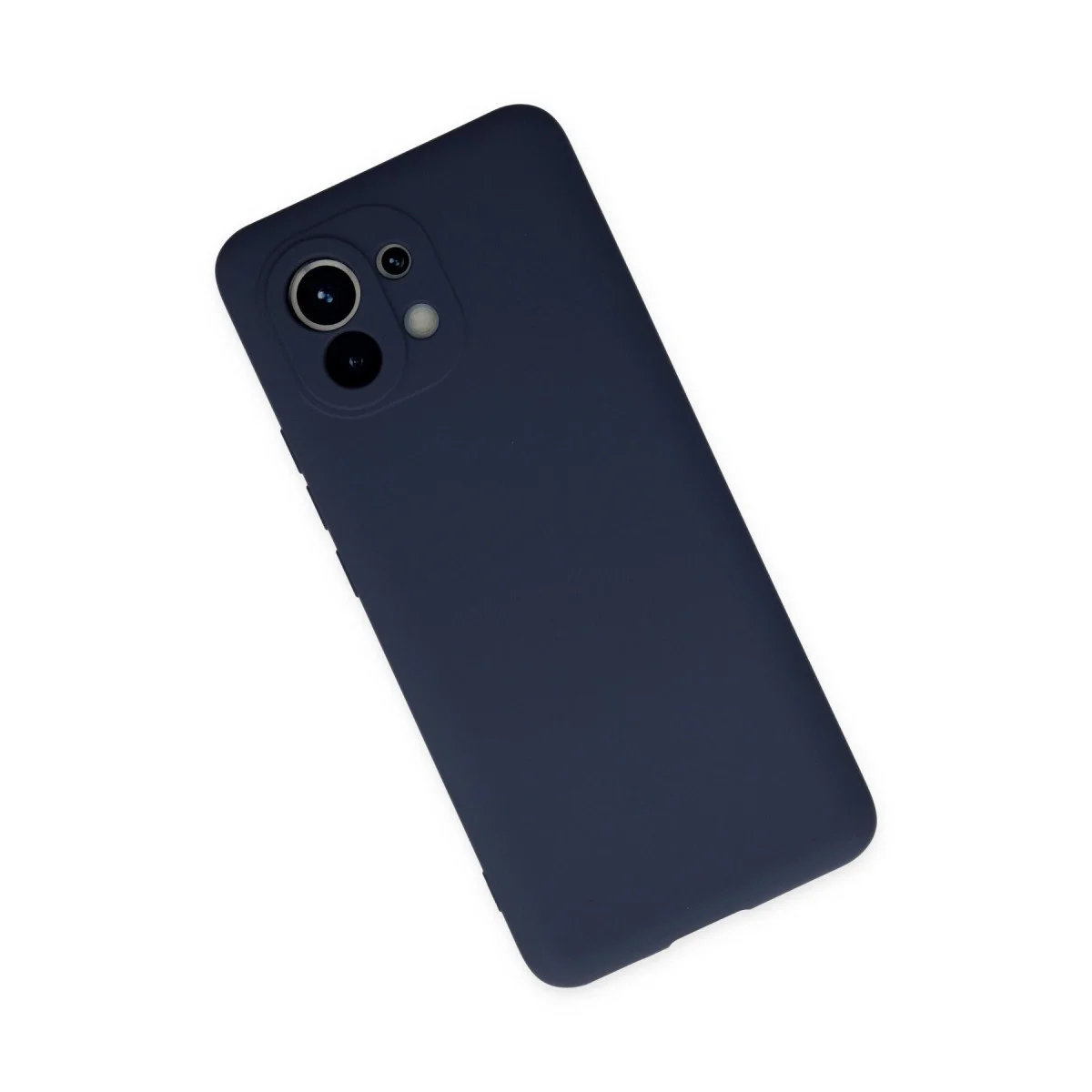 Xiaomi Mi 11 Kılıf Nano İçi Kadife Silikon - Lacivert görsel 3