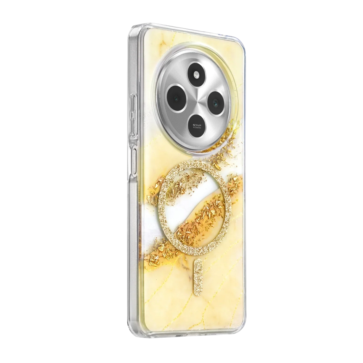 Onegif Xiao Red 14c Lotus Simli Magsafe Kapak - Gümüş görsel 2
