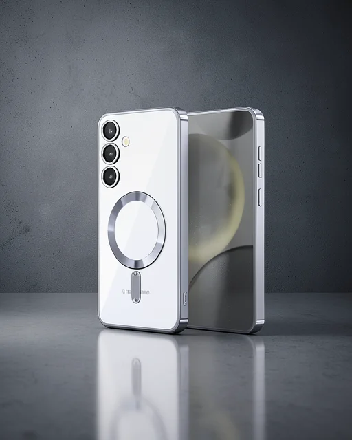 Samsung Galaxy S24 Kılıf Kross Magneticsafe Kapak - Titan Gri