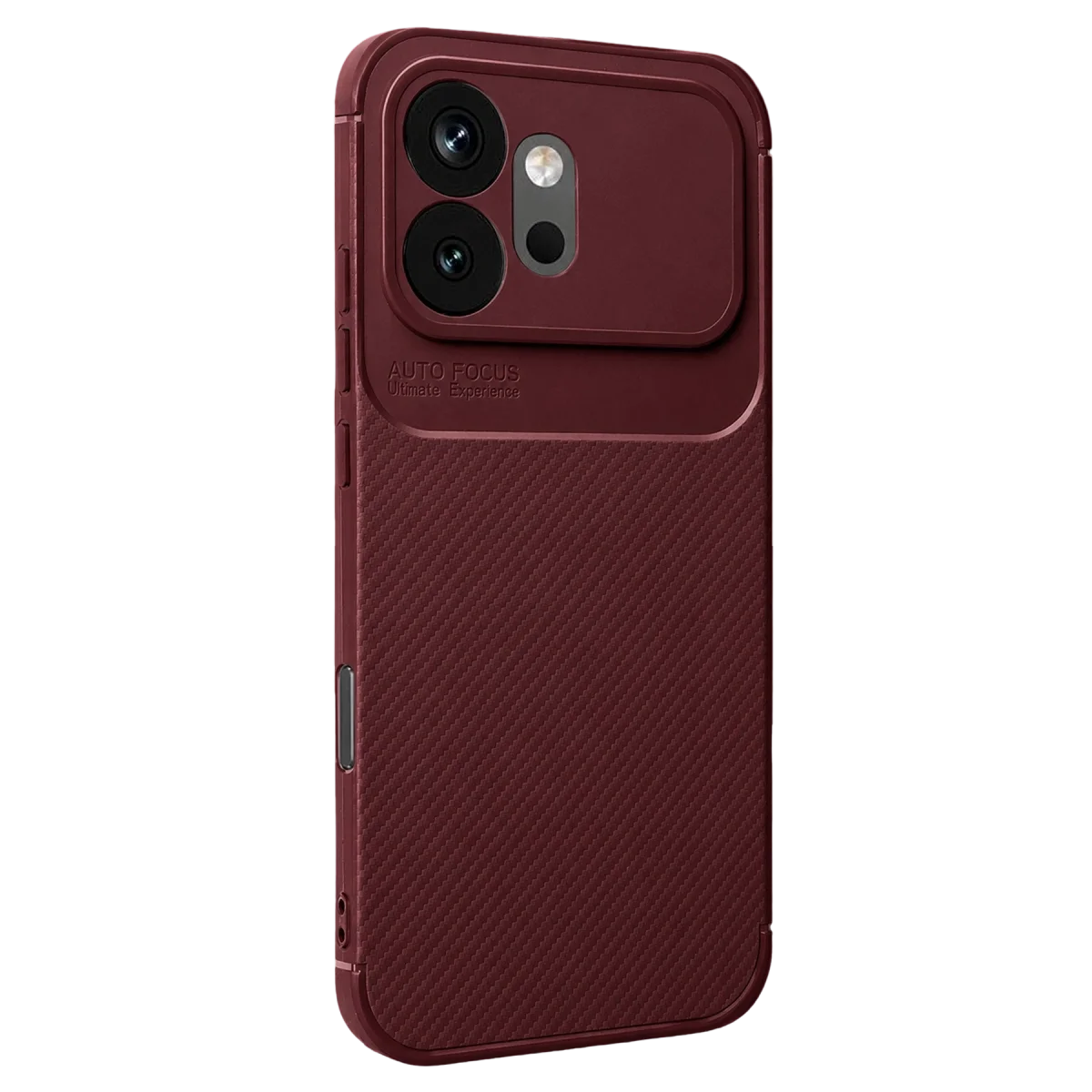 Huawei Honor 600 Auto Focus Karbon Kapak - Bordo