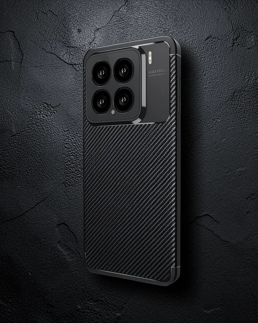Xiaomi Mi 15 Kılıf Auto Focus Karbon Kapak - Siyah