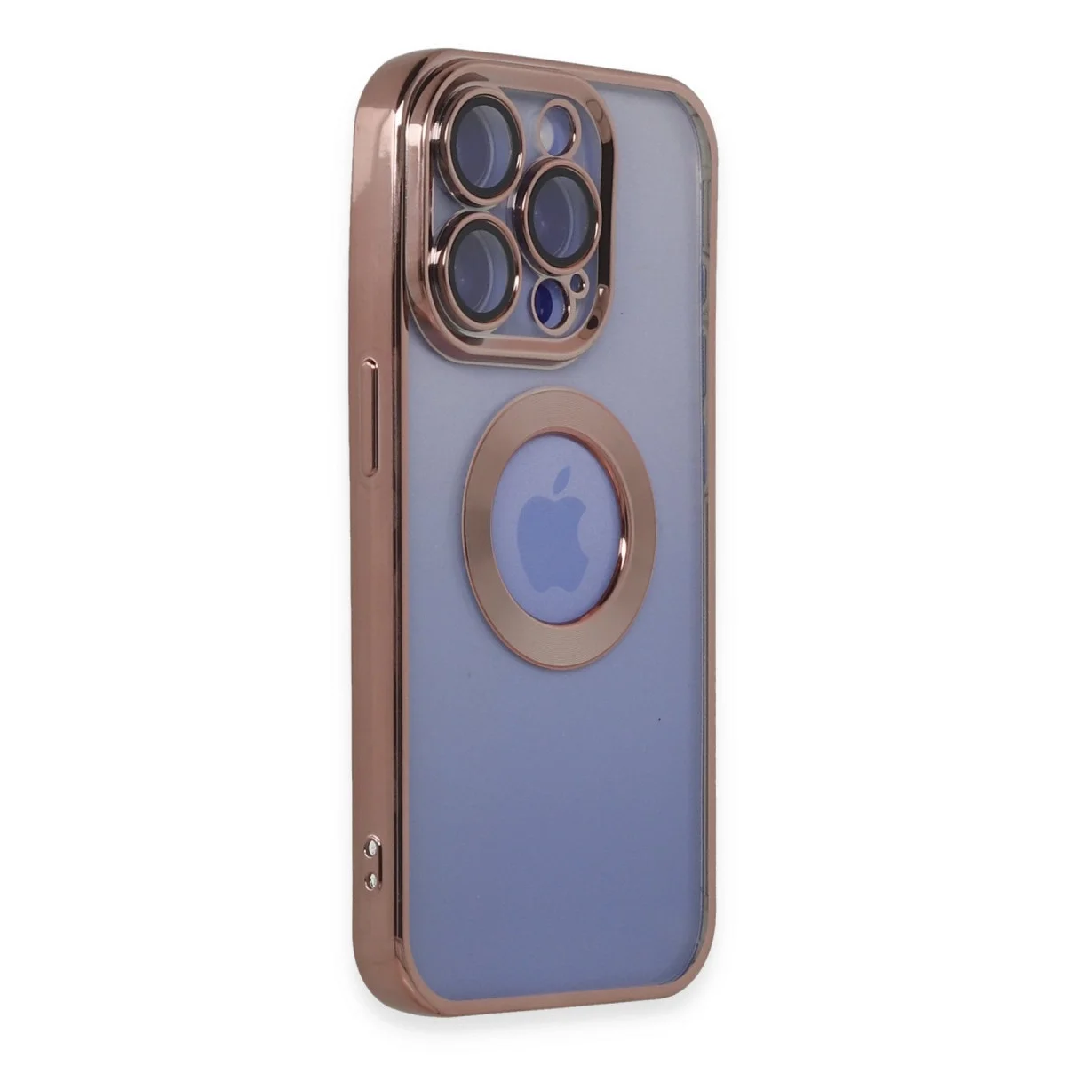 Apple İphone 15 Pro Max Kılıf Slot Silikon - Rose Gold görsel 2