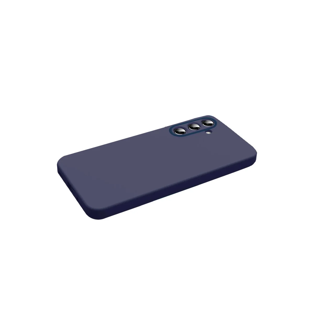 Samsung Galaxy S26 Nano İçi Kadife Silikon - Lacivert görsel 3