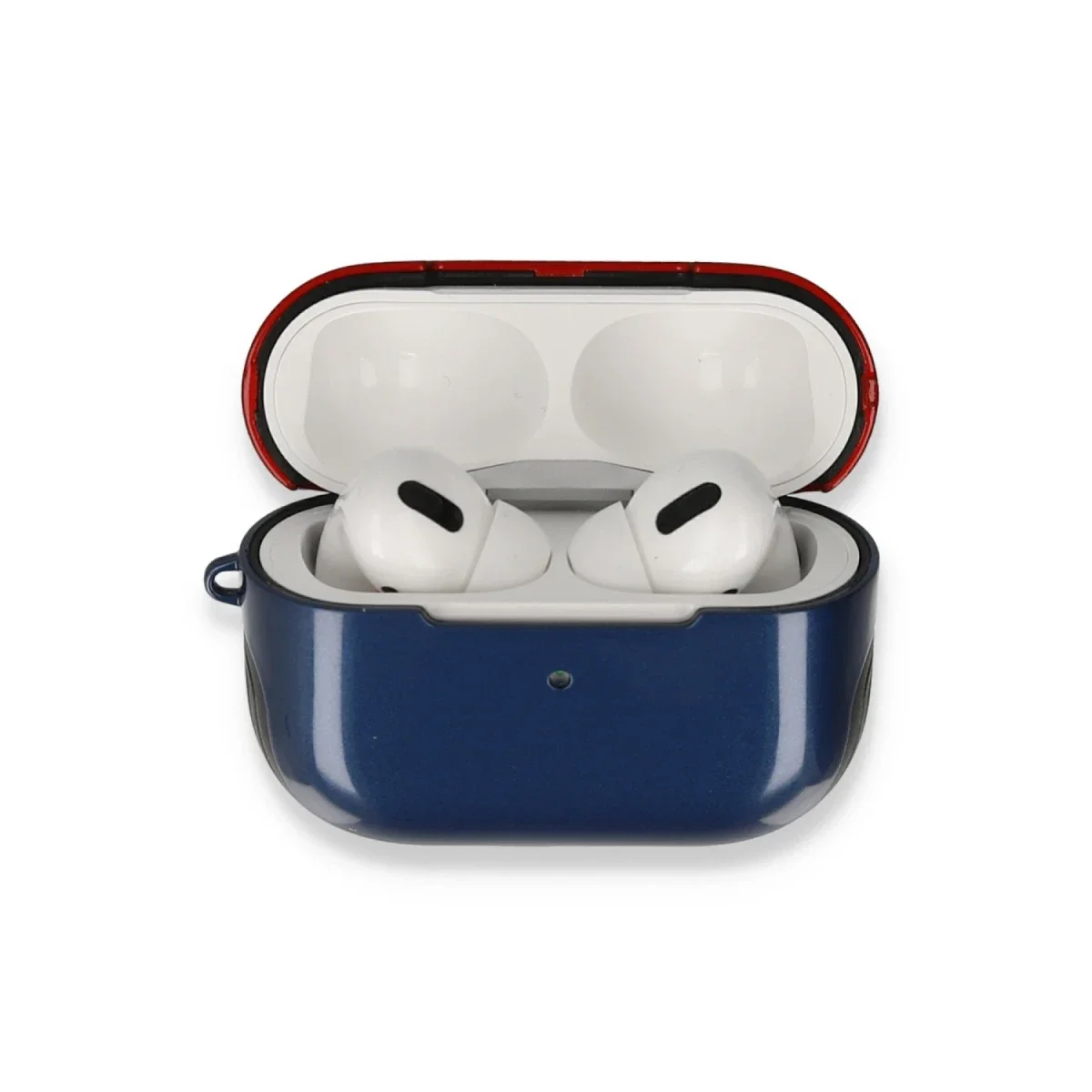 Apple Airpods 3 (3.nesil) 3in1 Kılıf - Lacivert-Kırmızı