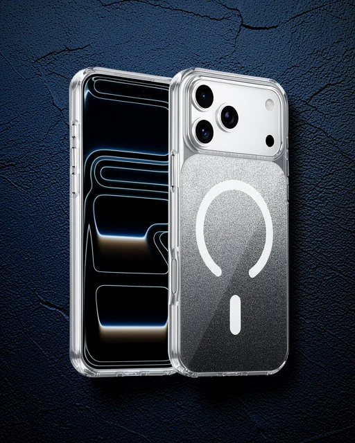 Onegif Apple İphone 17 Pro Sora Simli Magsafe Kapak - Siyah