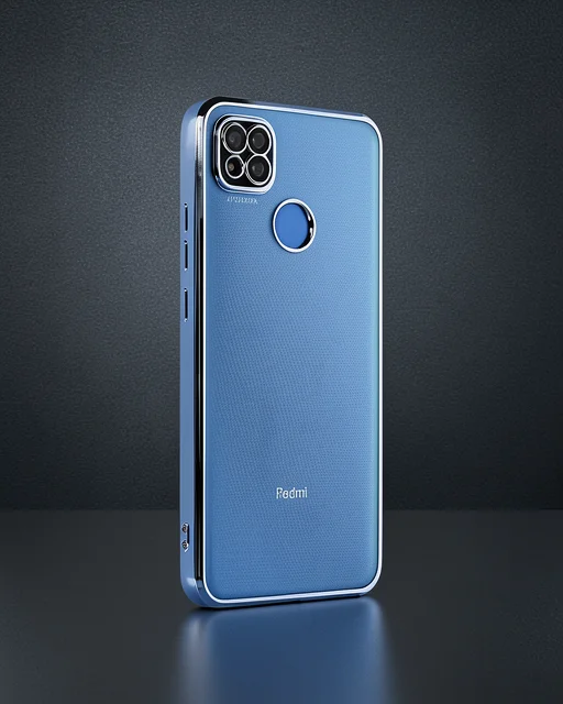 Xiaomi Redmi 9c Kılıf Razer Lensli Silikon - Açık Mavi