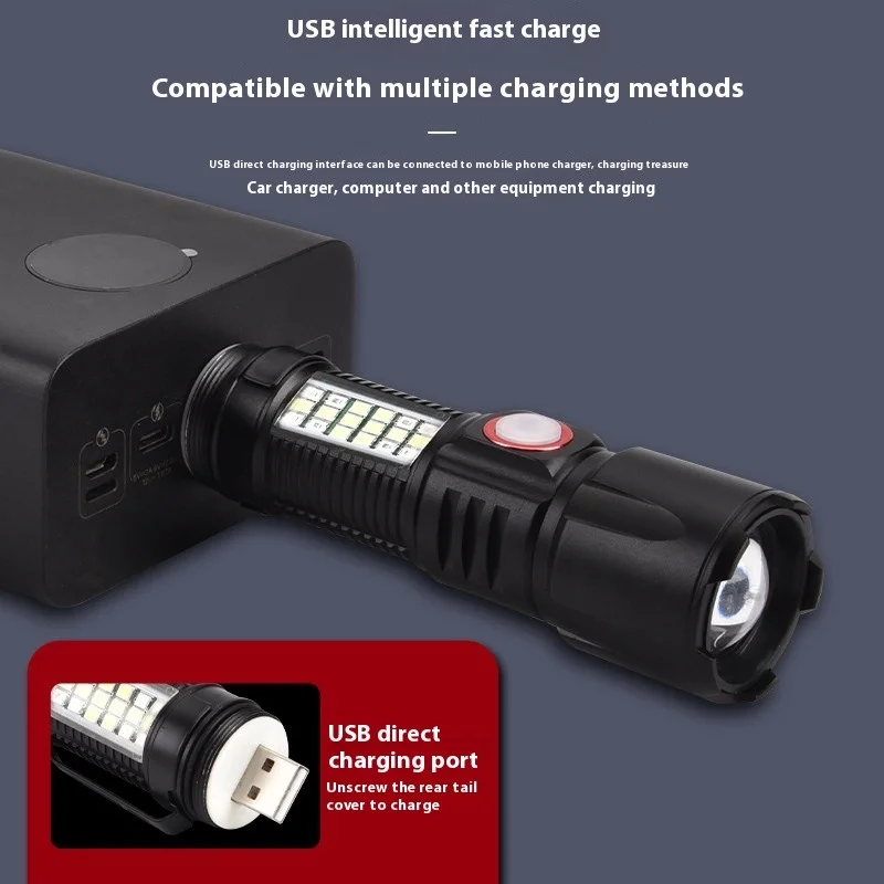 WS-2828 1000 Lümen Mıknatıslı USB Şarjlı El Feneri görsel 5