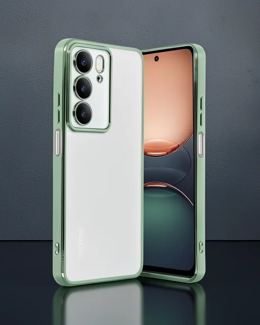 Realme C75 4g Kılıf Razer Lensli Silikon - Yeşil