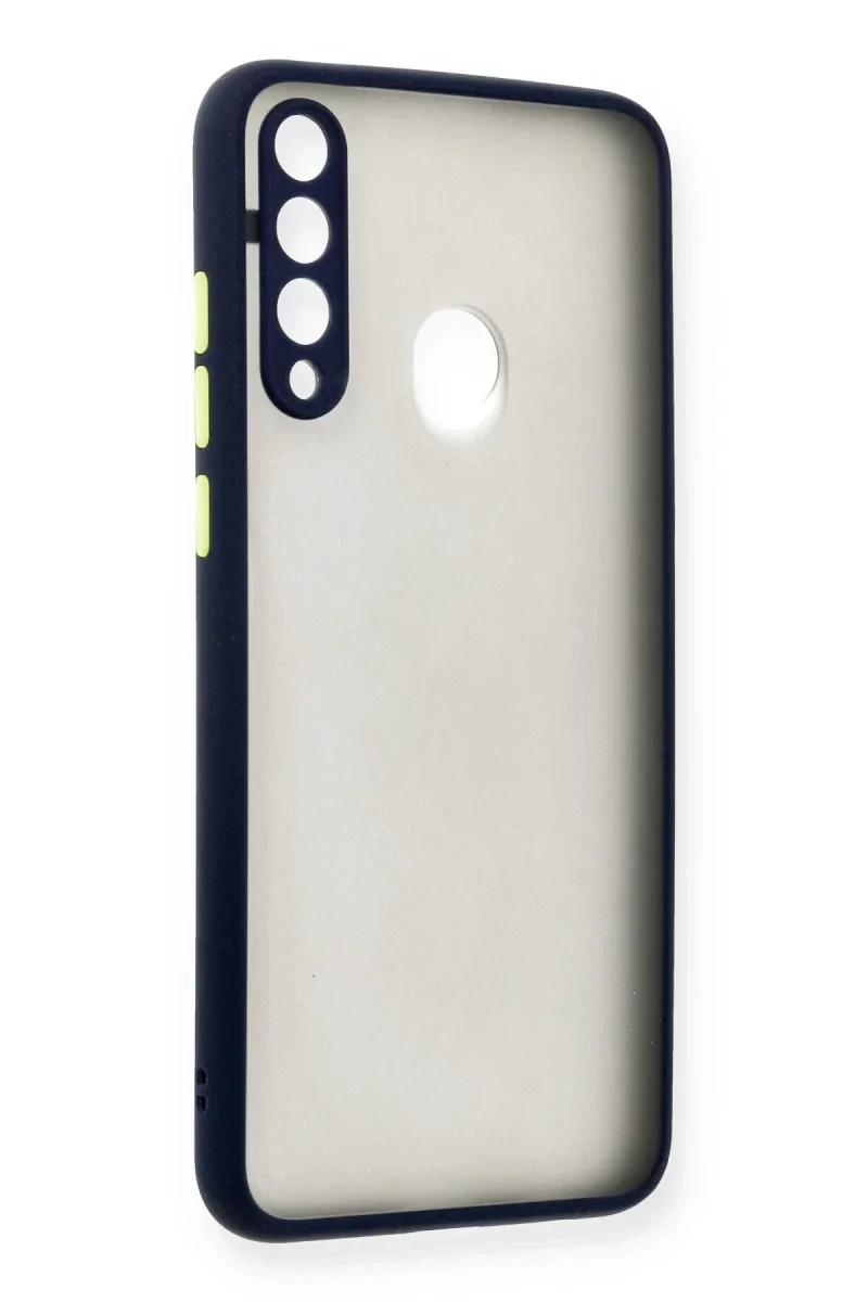 Huawei Y6P Kılıf Montreal Silikon Kapak - Lacivert görsel 2
