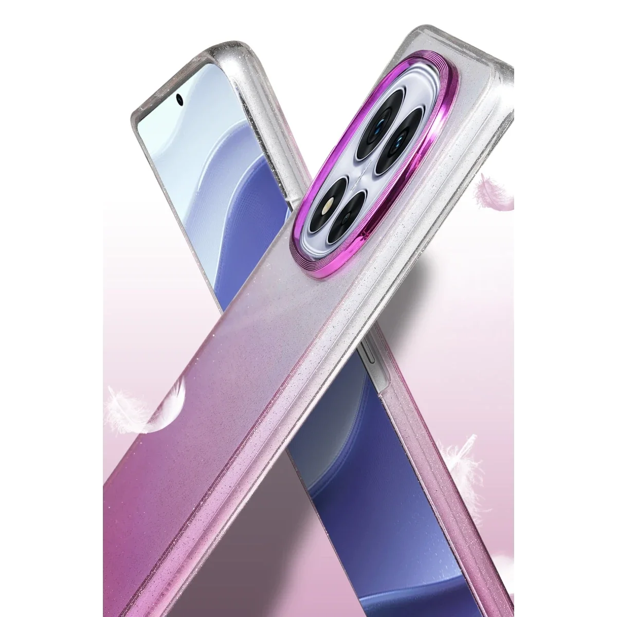 Xiaomi Redmi Note 14 Pro 4G Glossy Kapak - Siyah görsel 3