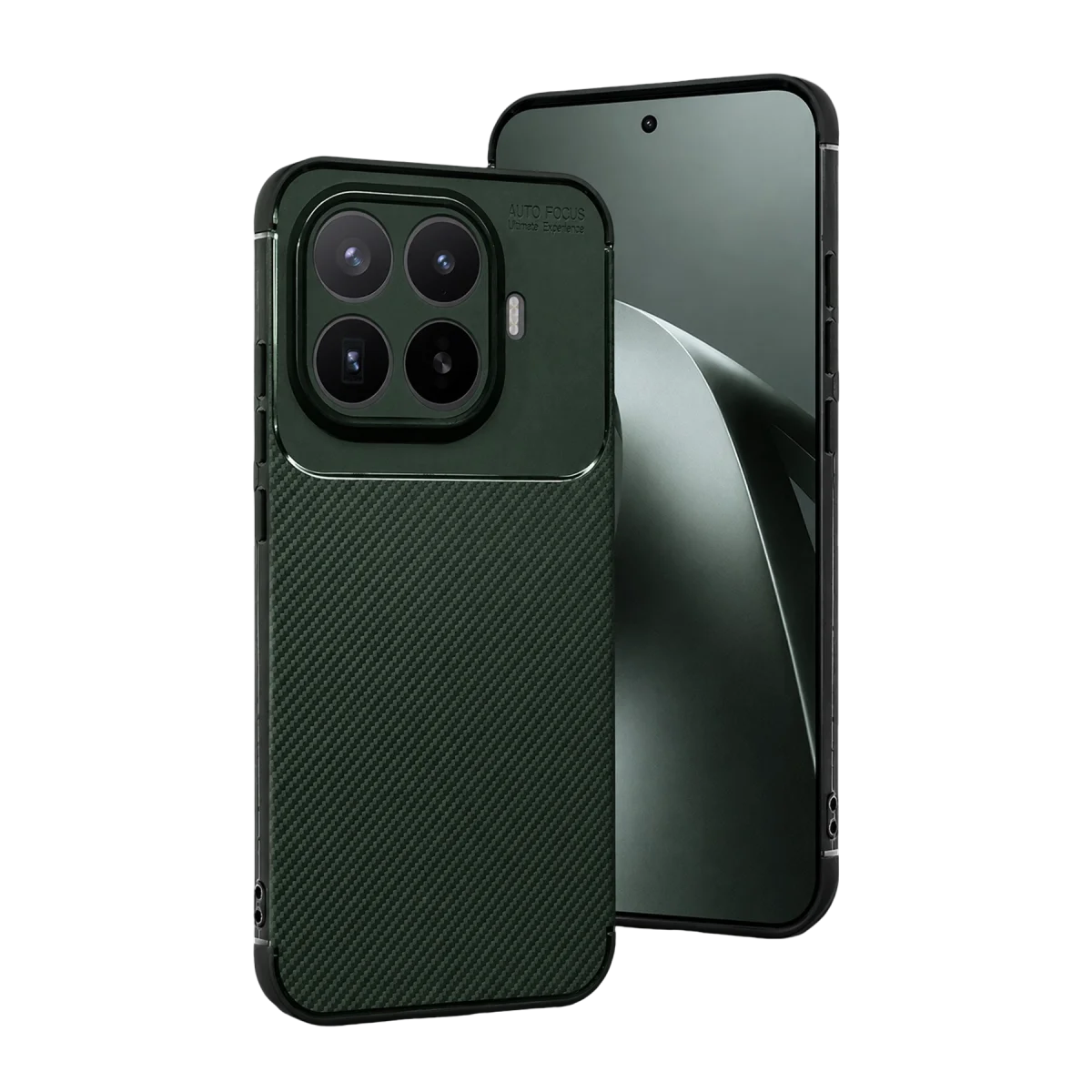 Xiaomi Mi 17T Pro Auto Focus Karbon Kapak - Koyu Yeşil