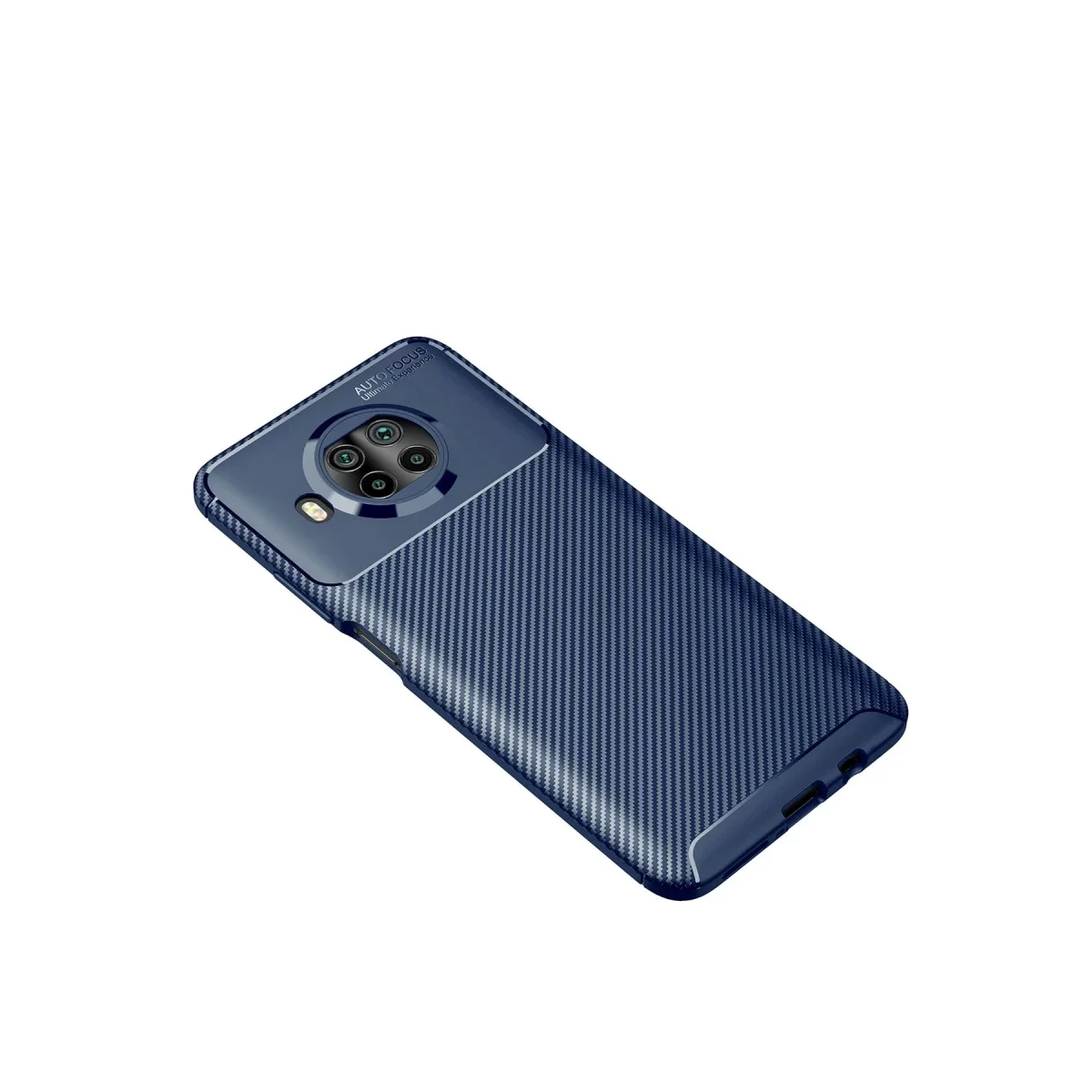 Xiaomi Mi 10T Lite Kılıf Auto Focus Karbon Kapak - Lacivert görsel 2