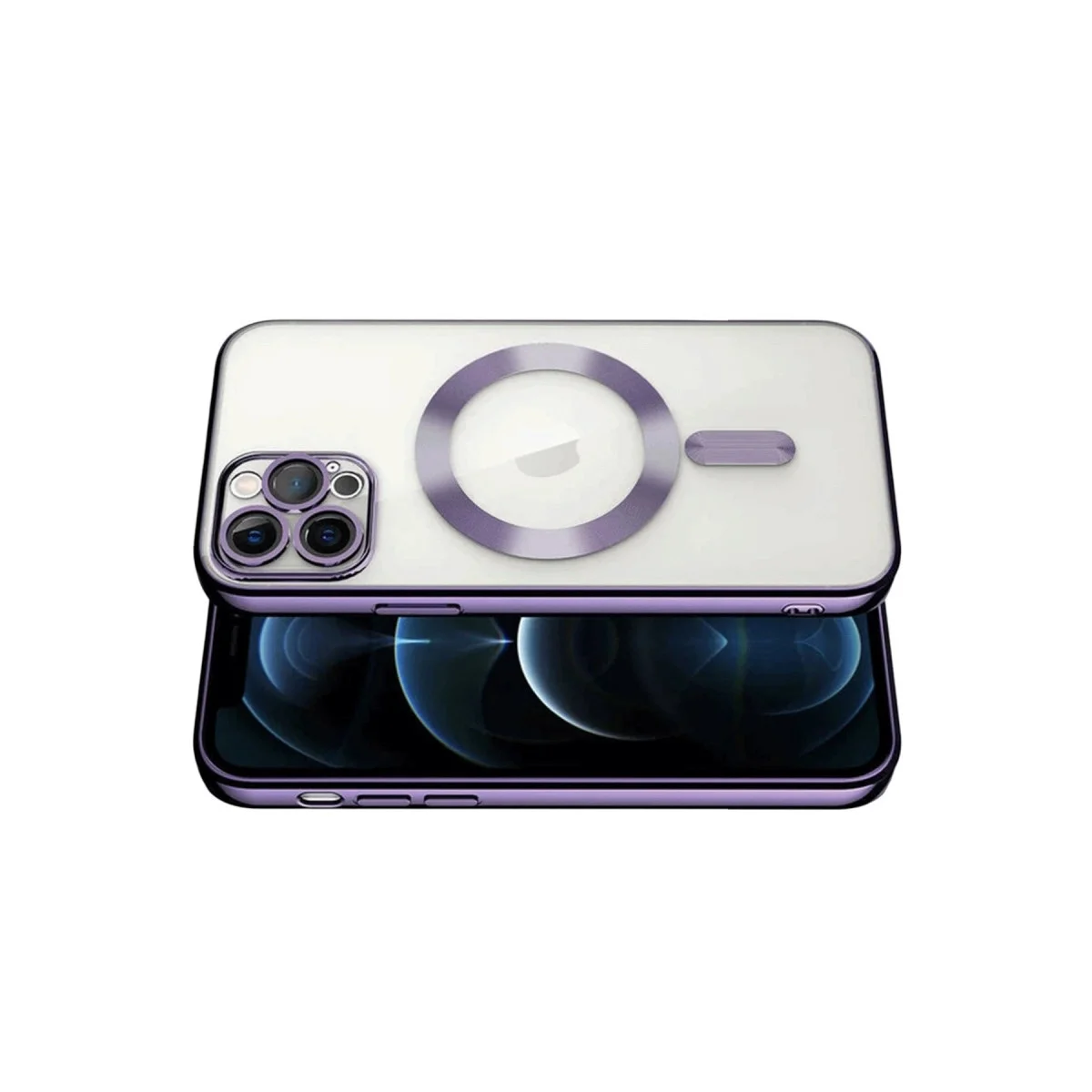 Apple İphone 13 Pro Kılıf Kross Magneticsafe Kapak - Mor görsel 3