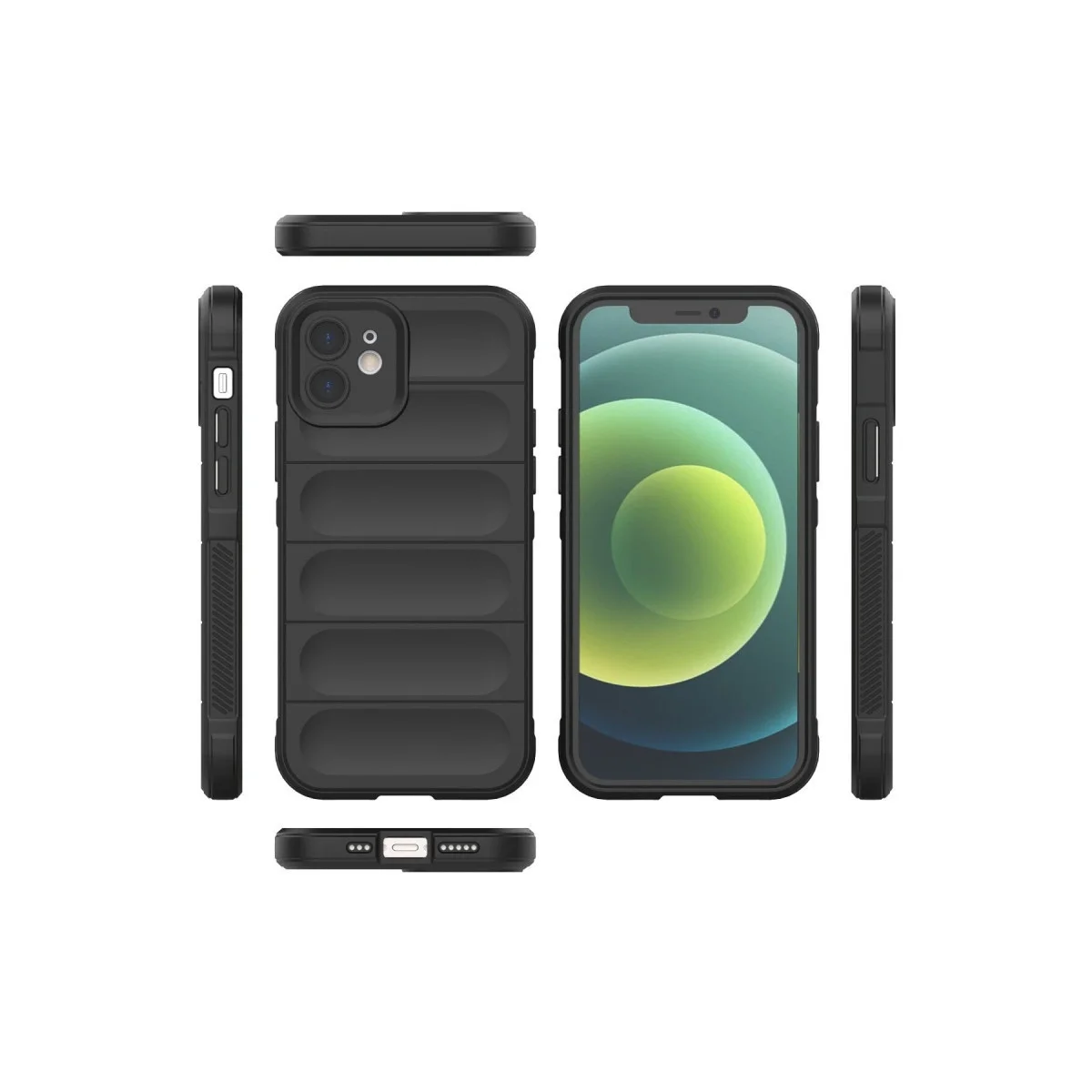 Apple İphone 12 Kılıf Optimum Silikon - Siyah görsel 3