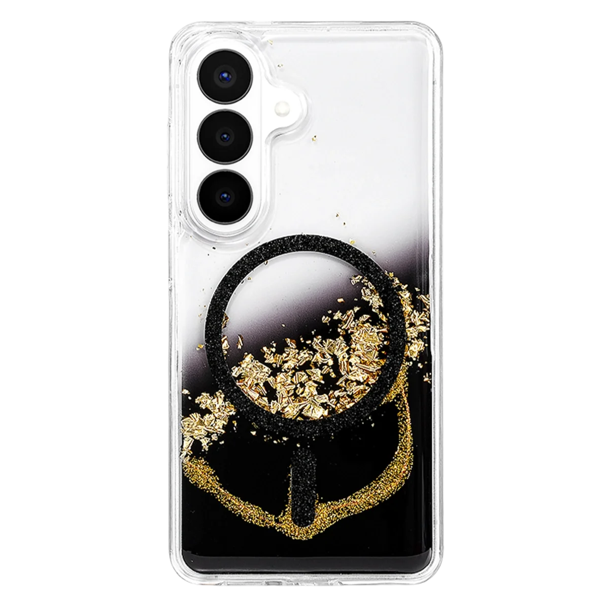 Onegif Samsung Galaxy S26 Lotus Simli Magsafe Kapak - Siyah görsel 3