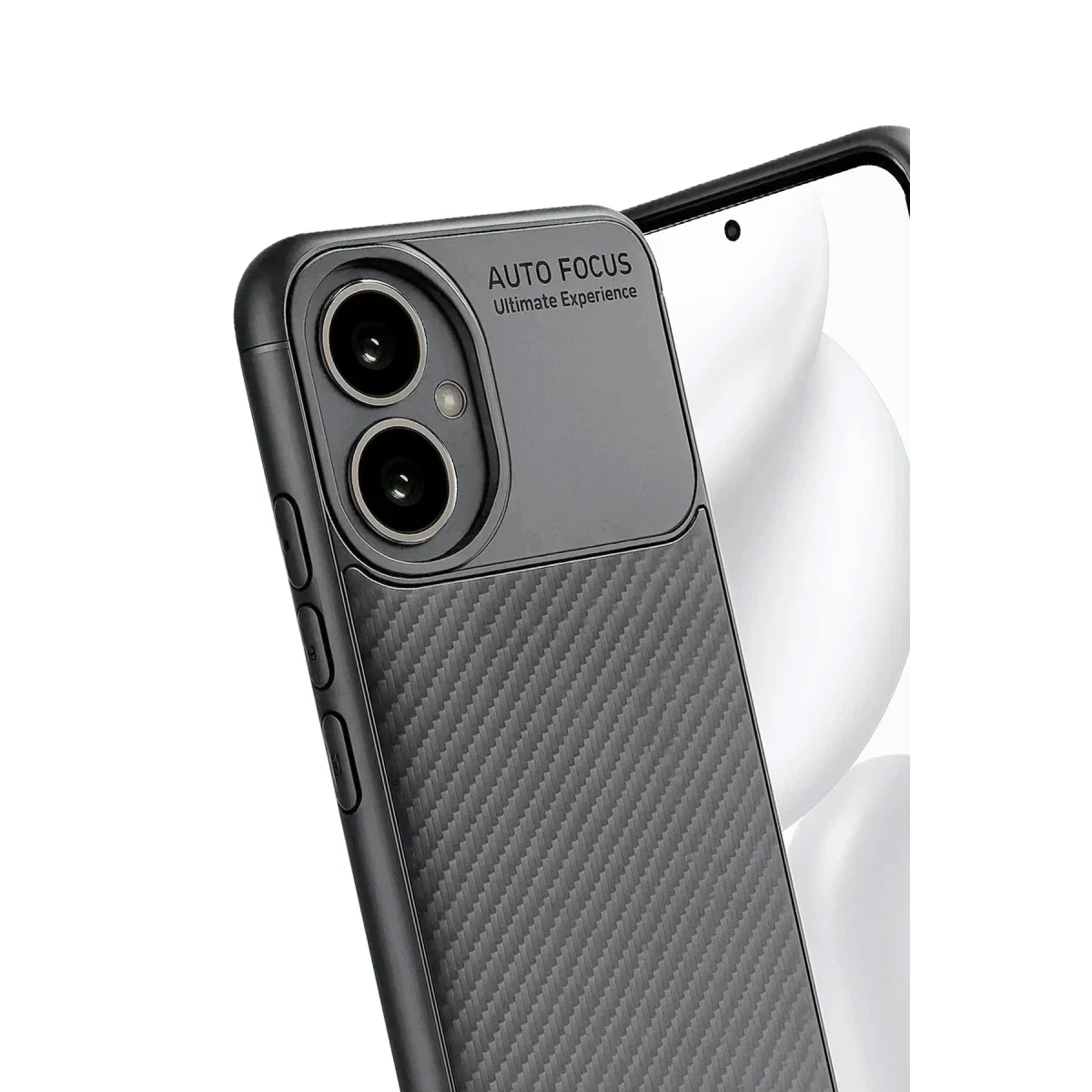 Honor 400 Kılıf Auto Focus Karbon Kapak - Gri görsel 3