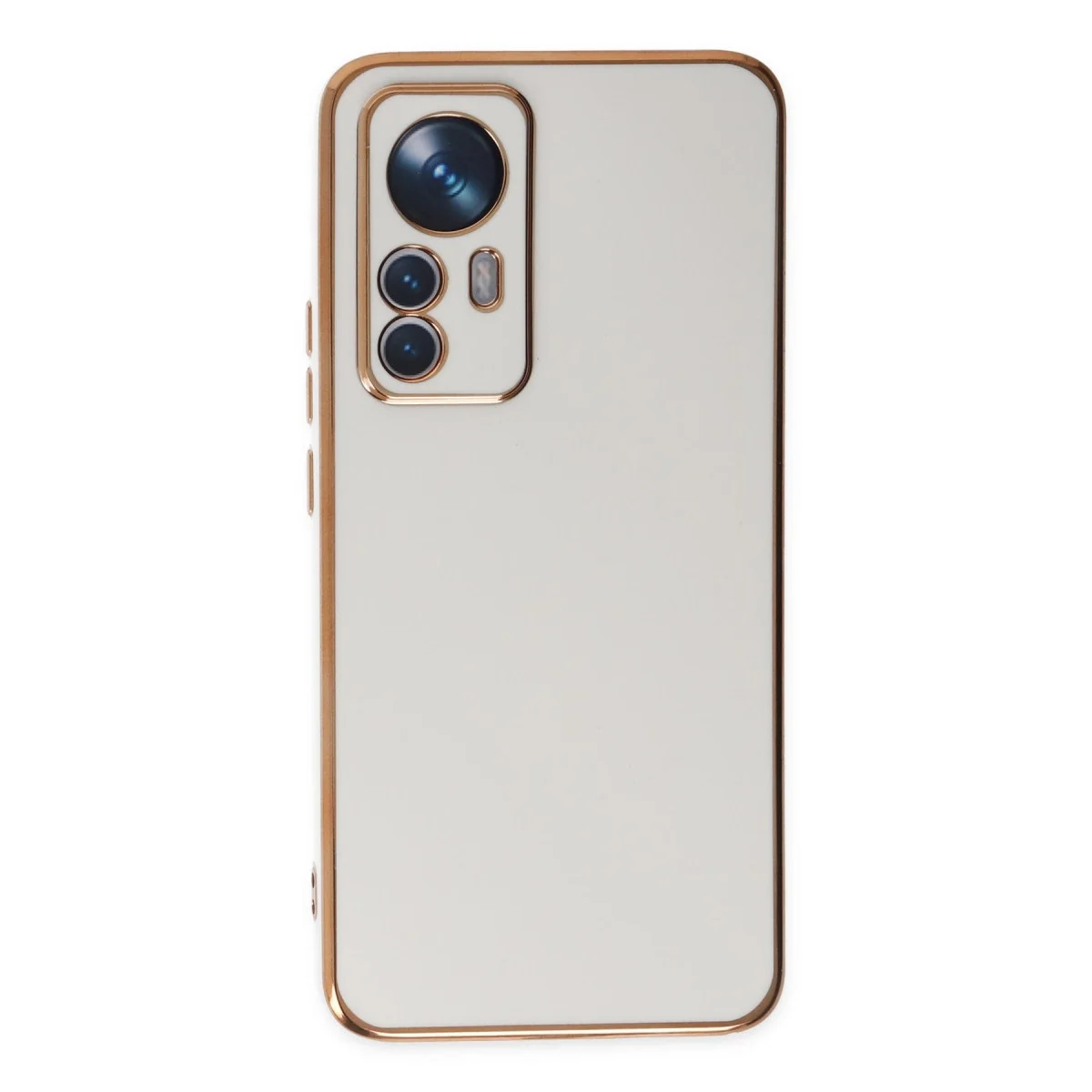 Xiaomi Mi 12t Pro Kılıf Volet Silikon - Beyaz görsel 2