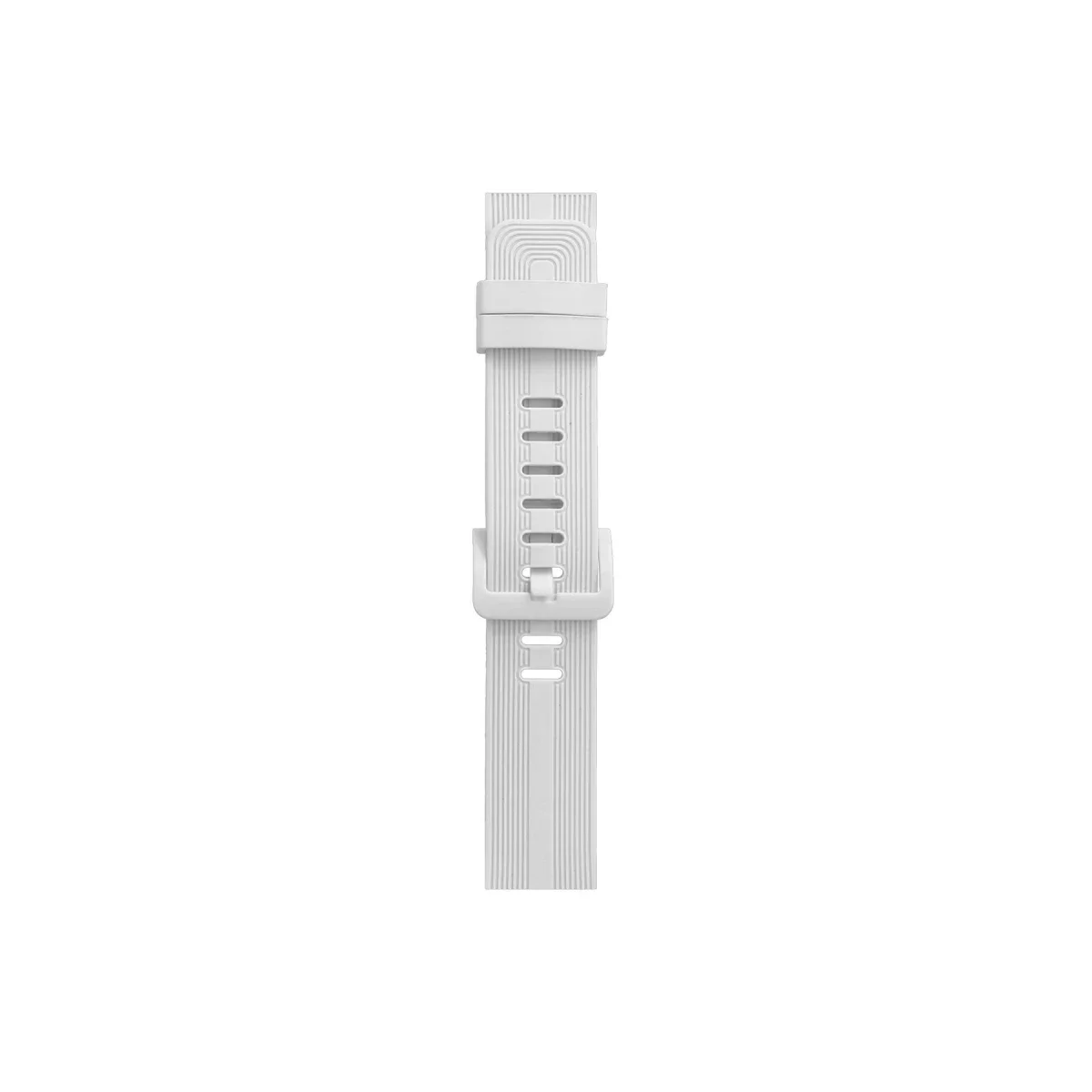 Apple Watch 38mm KR408 Çizgili Silikon Kordon - Beyaz görsel 3