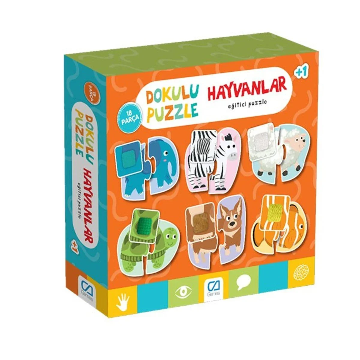 CA.5126 Dokulu Puzzle Hayvanlar
