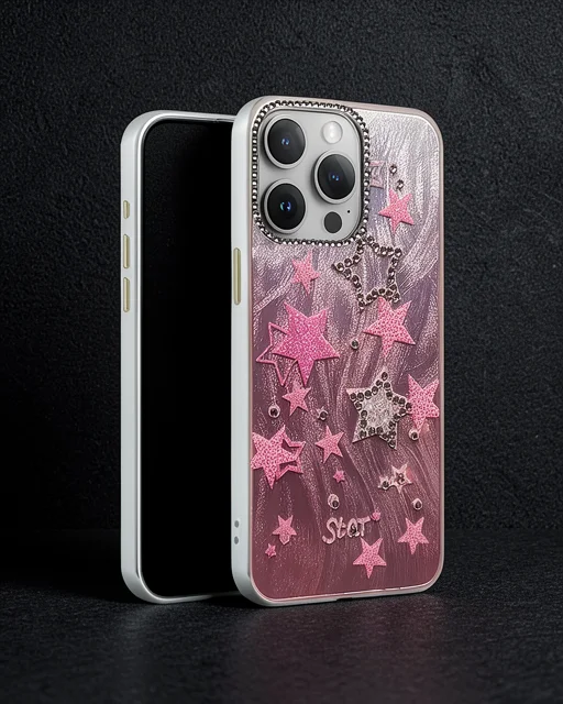 Apple İphone 15 Pro Max Kılıf Blade Aynalı Desenli Kapak - Desen 7