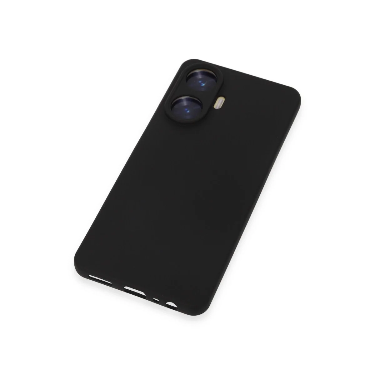 Realme C55 Kılıf Nano İçi Kadife Silikon - Siyah görsel 2